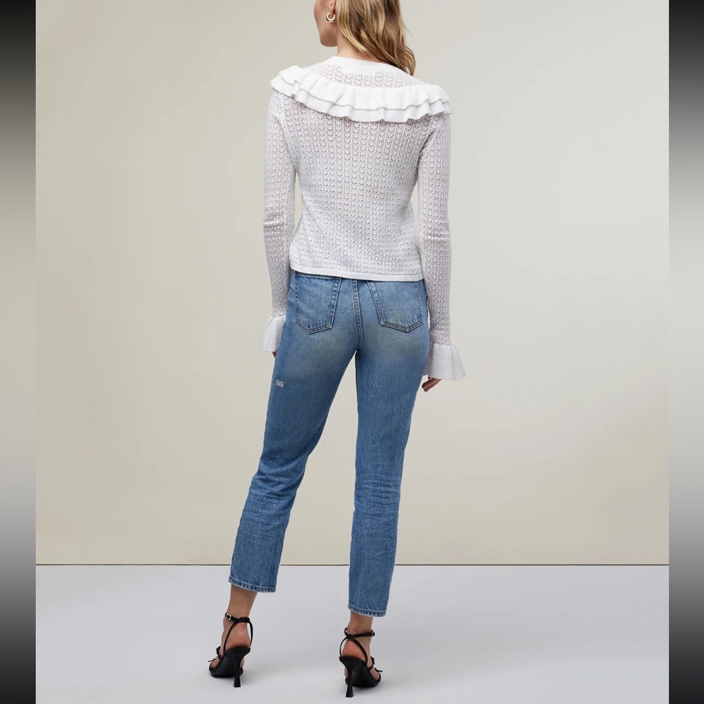 Rachel Parcell Ruffle Sweater Large - Picture 4 of 4